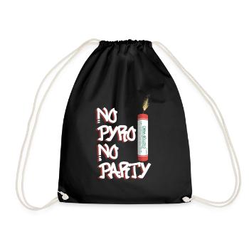 Pas de Pyro, pas de fête - Sac de sport léger - noir - Devant
