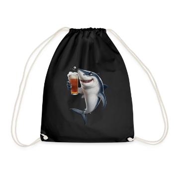 Hai Bier - Turnbeutel - Schwarz - Vorne