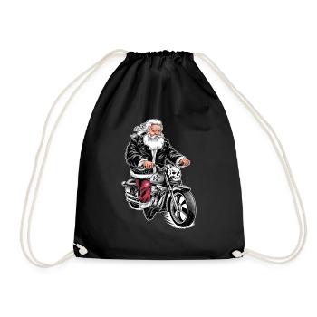 Le Père Noël arrive en ville - Sac de sport léger - noir - Devant