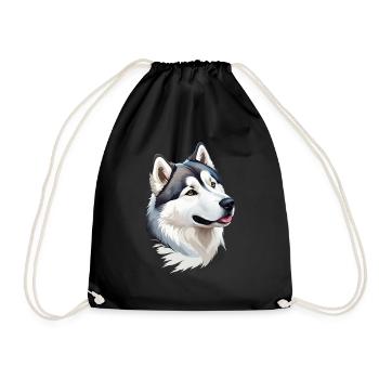 Alaskan Malamute - Turnbeutel - Schwarz - Vorne