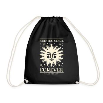 Brillant depuis toujours - Sonne - Sonnenschein - Sac de sport léger - noir - Devant