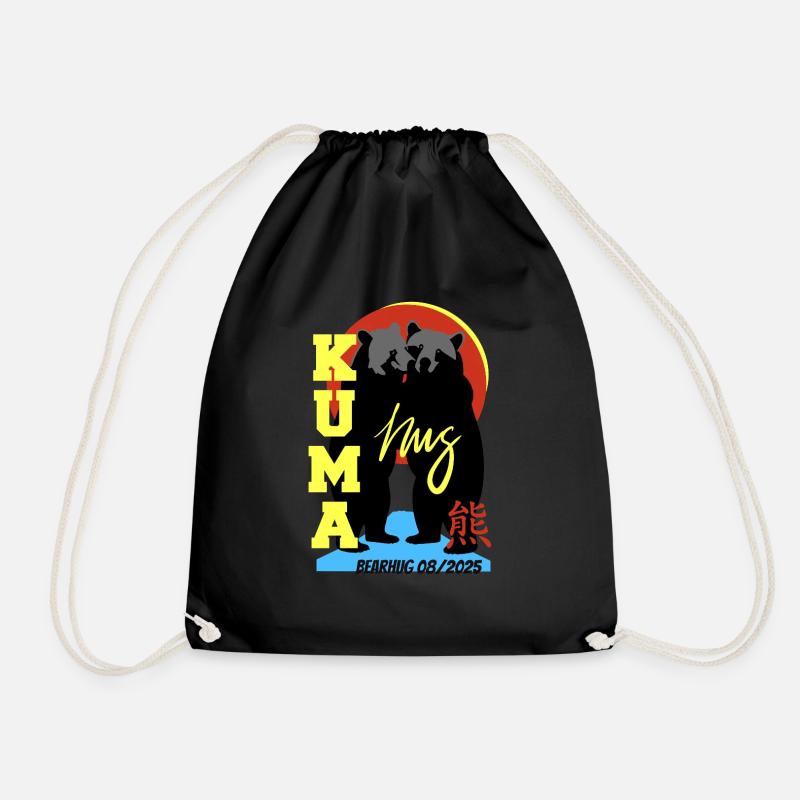 KUMA Japanese Bearhugger - Drawstring Bag - black