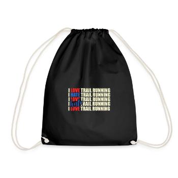Trail Runner Running Jogging Jogger I Gift - Sac de sport léger - noir - Devant