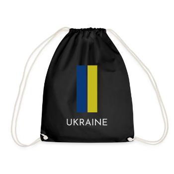 Drapeau ukrainien, fierté ukrainienne - Sac de sport léger - noir - Devant