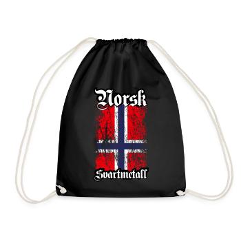 (Trve) Black Metal norvégien - Norsk Svartmetall - Sac de sport léger - noir - Devant
