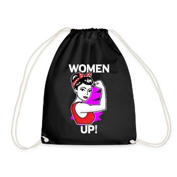 Féministe féministe cadeau feminist - Sac de sport léger - noir - Devant