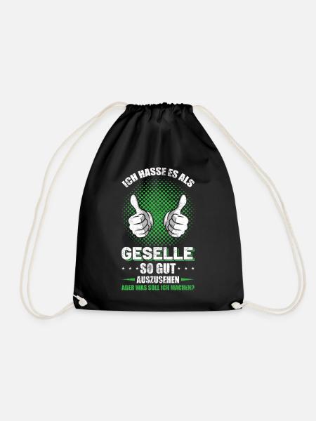 Geselle Prüfung bestanden Sprüche - Turnbeutel - Schwarz