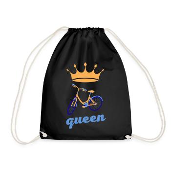 Reine du vélo - Sac de sport léger - noir - Devant