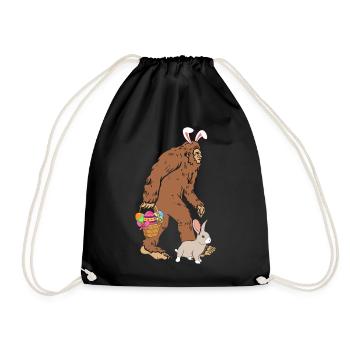 Easter Bigfoot Easter Eggs Dimanche de Pâques - Sac de sport léger - noir - Devant