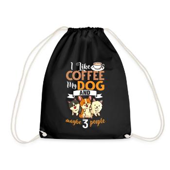 Cafetière Chien Machine Puppy Cup Grains - Sac de sport léger - noir - Devant