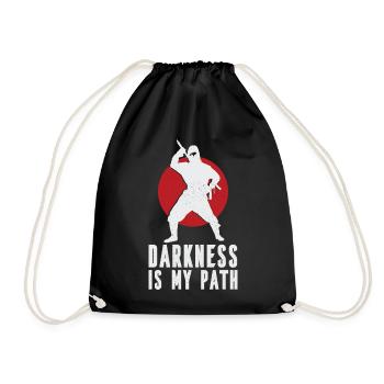 Darkness is my path - Drawstring Bag - black - Front
