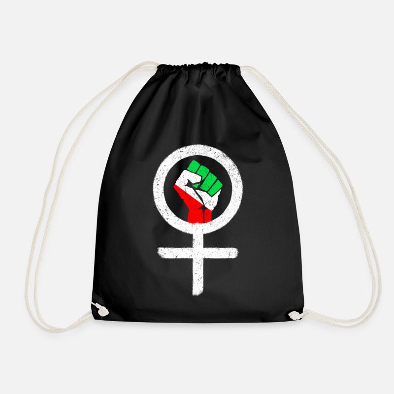 Symbole féministe + drapeau iranien - Sac de sport léger - noir