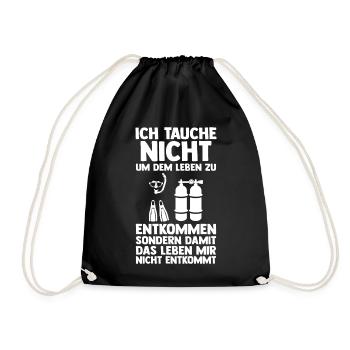 Schullehrerin Lehrerin - Turnbeutel - Schwarz - Vorne