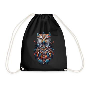 Spiritual Eagle Mandala Indian Boho Design - Sac de sport léger - noir - Devant