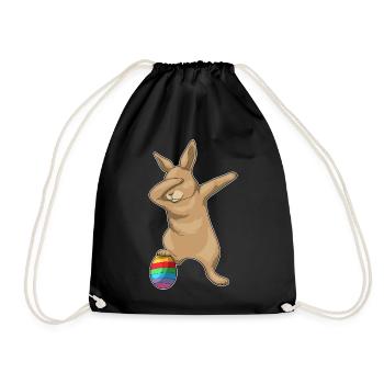 Danse hip-hop de Pâques Bunny - Sac de sport léger - noir - Devant