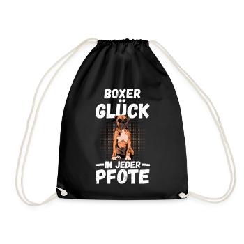 Chien AllemandBoxer Allemand - Sac de sport léger - noir - Devant