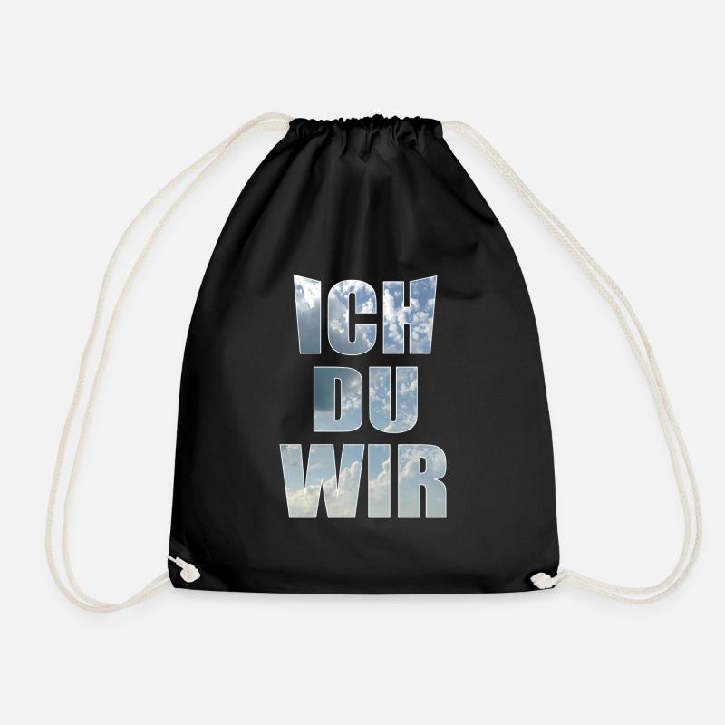 Ich du wir - Turnbeutel - Schwarz