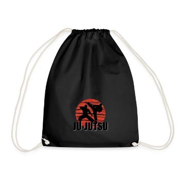 Ju-Jutsu Ju Jitsu Jiu Jitsu Kampfsport Kampfkunst - Turnbeutel - Schwarz - Vorne