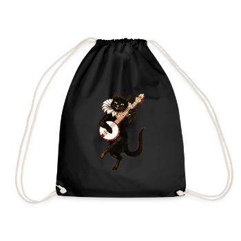 chat - Sac de sport léger - noir - Devant
