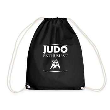 Judo enthusiast - Drawstring Bag - black - Front