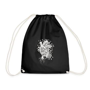 Au cœur des bois - Sac de sport léger - noir - Devant