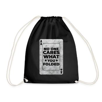 Card Game Card Hold'em All In - Drawstring Bag - black - Front