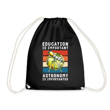 Star Rocket Solar System Science - Drawstring Bag - black - Front