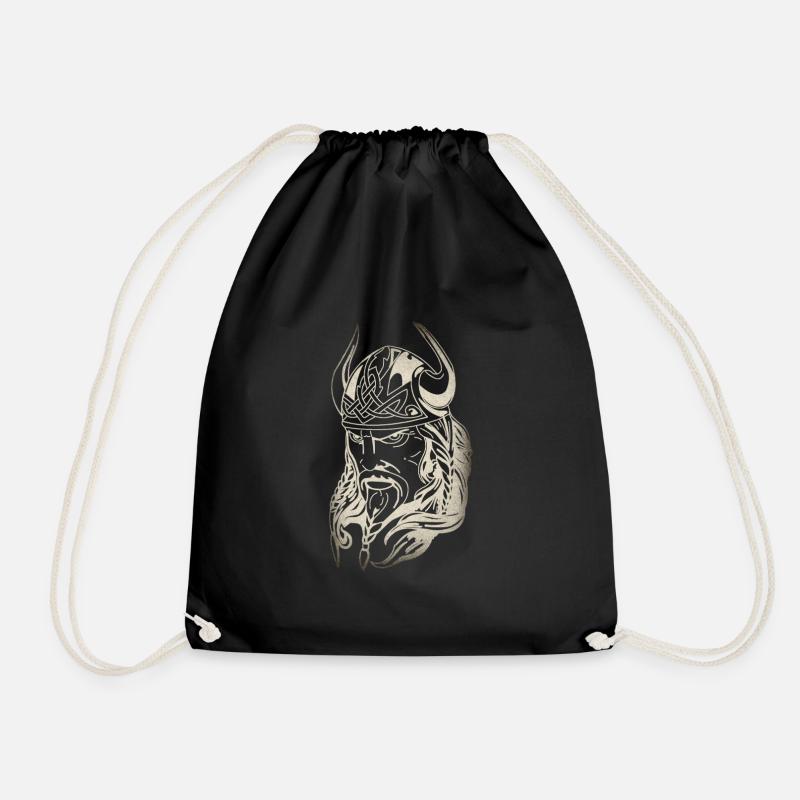 Vikings, Vikings, Warriors - Drawstring Bag - black