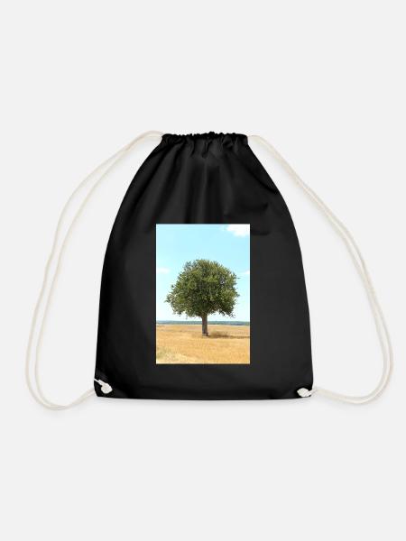 Baum, Umwelt, Natur - Turnbeutel - Schwarz