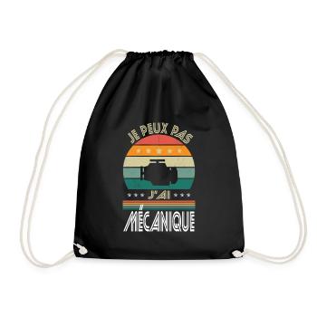 I Can't I Have Mechanic - Mechanic Gift Idea - Drawstring Bag - black - Front