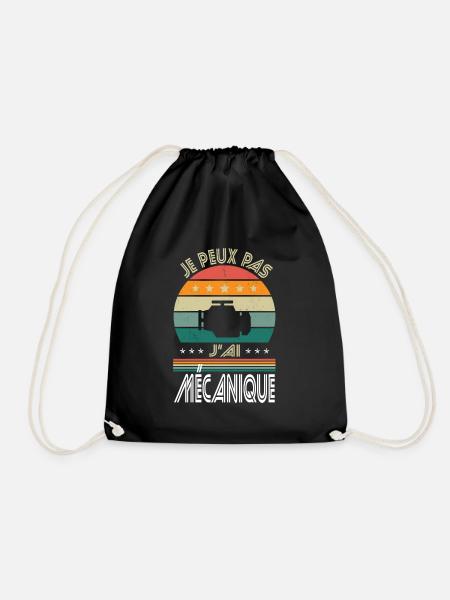 I Can't I Have Mechanic - Mechanic Geschenkidee - Turnbeutel - Schwarz