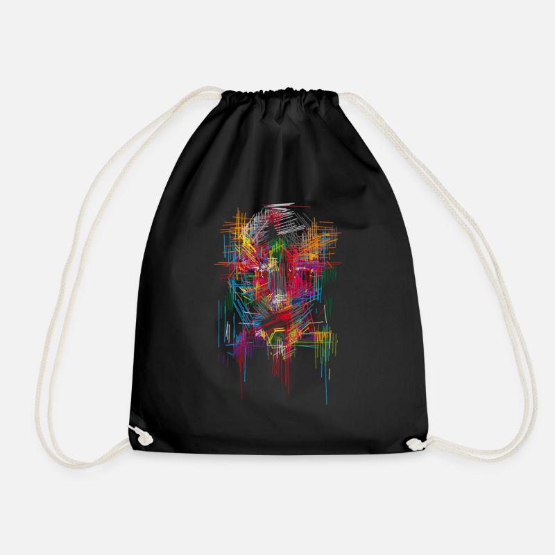 Abstrait - Sac de sport léger - noir