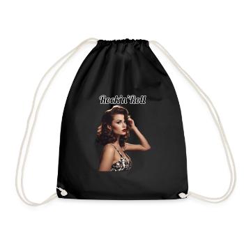 Pinup - Drawstring Bag - black - Front