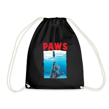 Cat Paws Cats Cadeau Chat Maman Chat Papa Film - Sac de sport léger - noir - Devant