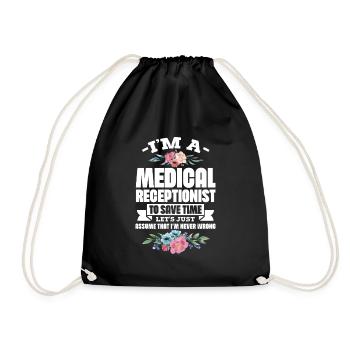 Préposé à la réception médicale - Medical Joke Hospital - Sac de sport léger - noir - Devant