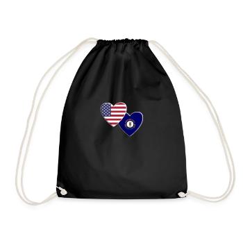 États-Unis État américain du Kentucky Drapeau patriotique 4ème - Sac de sport léger - noir - Devant