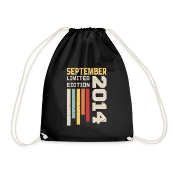 September 2014 Birthday Gift September 2014 - Drawstring Bag - black - Front