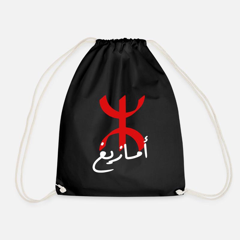 Amazigh - Drawstring Bag - black