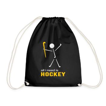 Hockey sur gazon Hockey Joueurs de hockey Saison de hockey - Sac de sport léger - noir - Devant