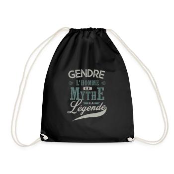 gendre l' homme le mythe la légende cadeau gendre - Sac de sport léger - noir - Devant
