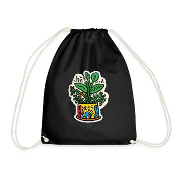 J'aime les Plantes - Amoureux des Plantes - Art de - Sac de sport léger - noir - Devant