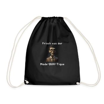 Halloween Skelett Gruselig Modebuhtique - Turnbeutel - Schwarz - Vorne