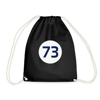 73 the best number BIG BANG Freak Theorie These - Turnbeutel - Schwarz - Vorne