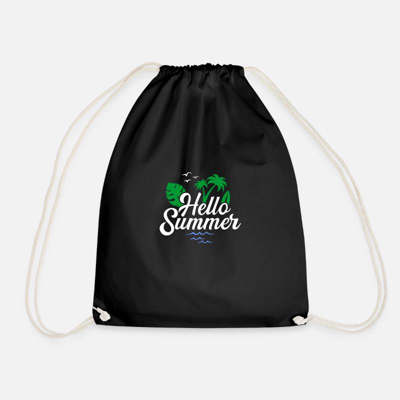 Bonjour l'été - Sac de sport léger - noir