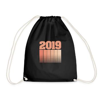 2019 - Turnbeutel - Schwarz - Vorne