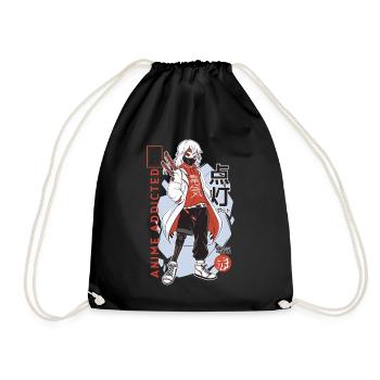 Anime accro / Anime Otaku Manga Kawaii - Sac de sport léger - noir - Devant