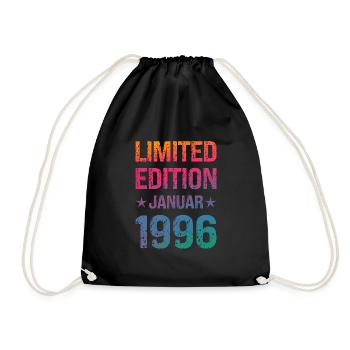 Fête d'anniversaire en édition limitée Vintage 1996 - Sac de sport léger - noir - Devant