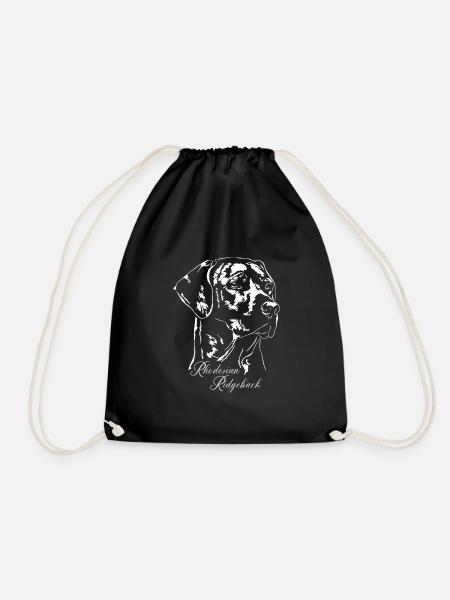 RHODESIAN RIDGEBACK Wilsigns Hunde Portrait - Turnbeutel - Schwarz