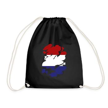 Pays-Bas Drapeau Hollande Drapeau néerlandais - Sac de sport léger - noir - Devant