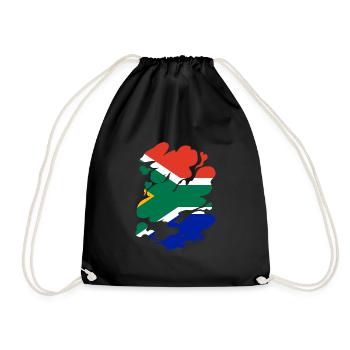 Afrique du Sud Drapeau Afrique Afrique Afrique du Sud - Sac de sport léger - noir - Devant